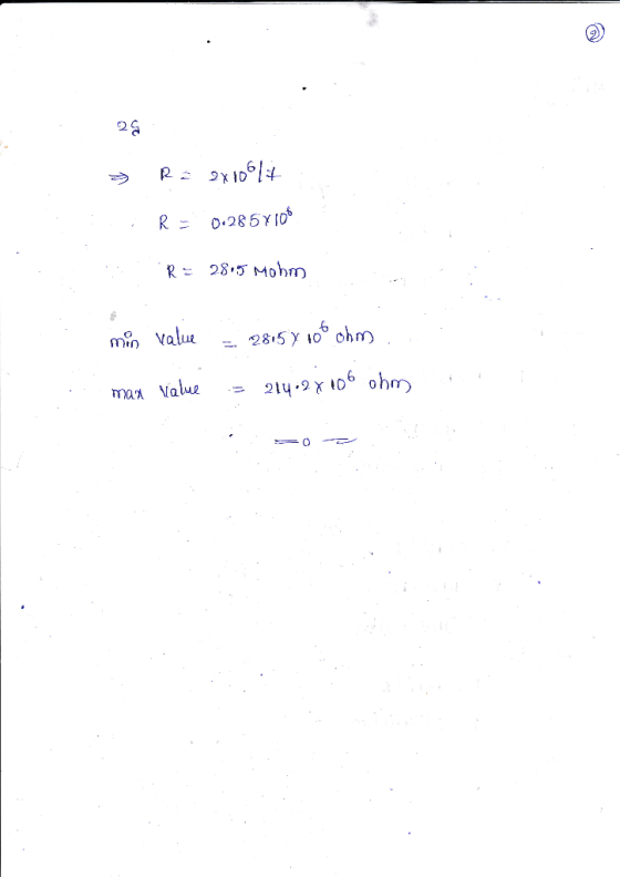 R= 28,5 Moh们 value-, 2815 y 106 ohm) הח mtn