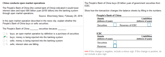 China conducts open market operations The Peoples Bank of China buys 20 billion yuan of government securities from ICBC The