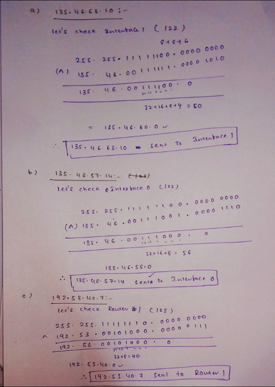 a) 13S G.63 1O - tete cheek ntutaca C122) 2cs. 2rs IUII 110 O 00O O 000 46.00I 0 00 O LoLO 13s. 46.63. Locent t anterbace eas checr d intes bece C122) o0I.ooooto 3s.UGSEO c) 192-53,40.ㅋ. lesle check Router & 2S S. 2s s tooo o 0 000 12. S3 4o O 192. Sİ, 40,7 Senlto Roudwi