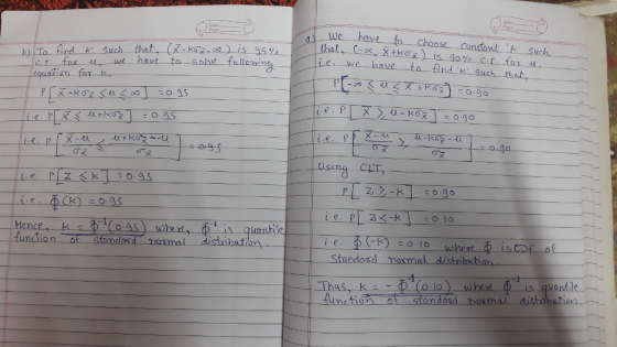 Choose Constintk Such find k Sucht fhad ta ald olla ning Le we have to O.9S 2 Using CLT, :○.lo hoimal dis function