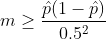 m> P(1-P) 0.52