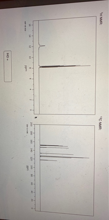 TH NMR: 13C NMR: 200 160 140 120 180 100 80 60 40 0 20 16 12 10 porn -- ppm IHD =