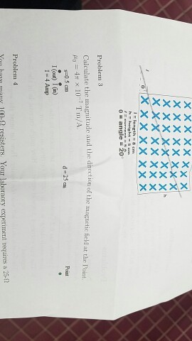 Calculate the magnitude and the direction of the