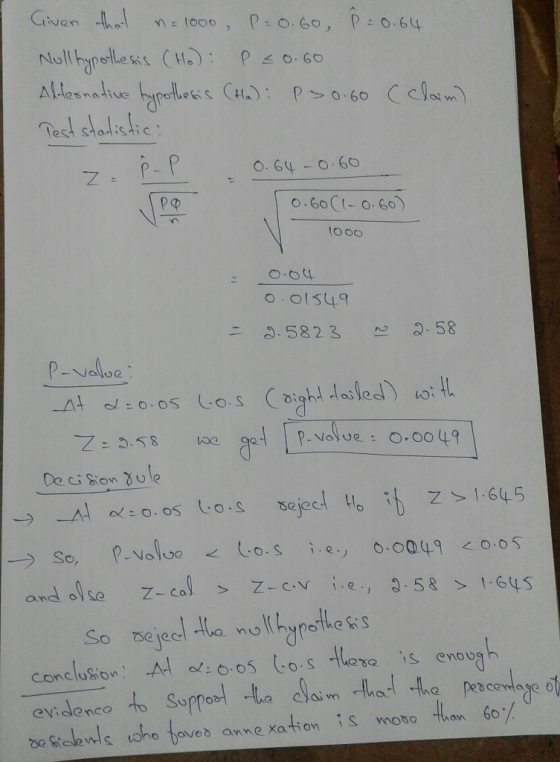 Givan : too Noll bypotles op.GO 乙 0.64-0 60 o.6oC-o. 60) 0.5823 스, 2-58 P-yolue O.OO49 So bejeel.lla mol(hyrette닭s conclusior