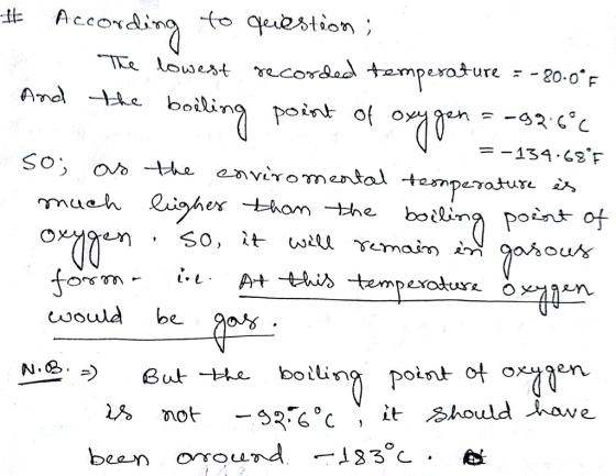 According to question ; ure20.0 F ㄧ-139 .63.F なn2 point of jor m er olt 9274c , it should lave been oround-33°c.