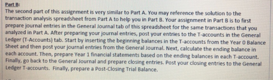 Part B: The second part of this assignment is very similar to Part A. You may reference the solution to the transaction analy