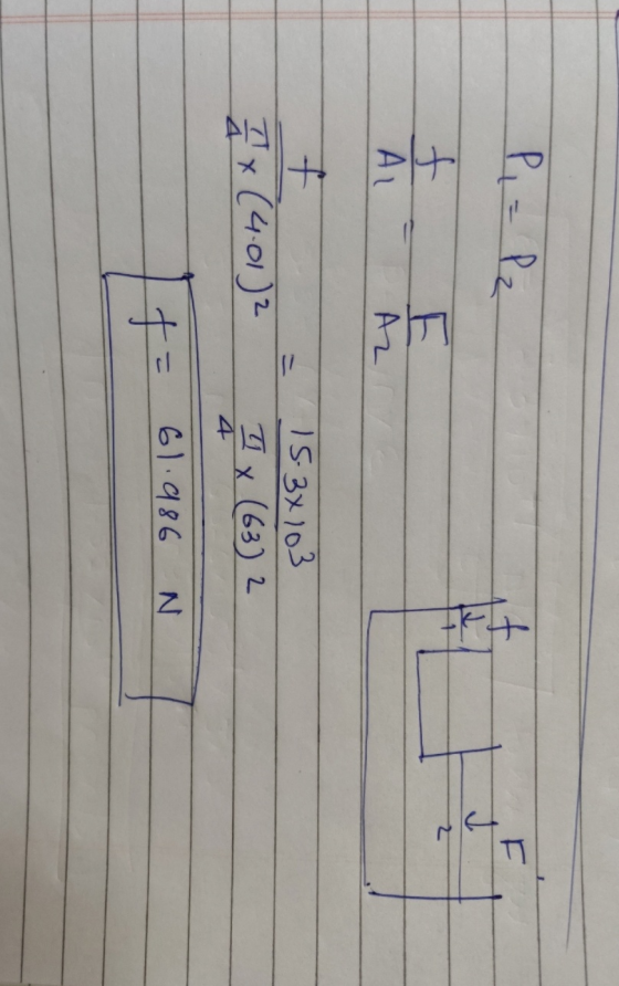 P = P2 I f AL AL f 15.34103 IX (63) 2 IX (4:01)2 4 61.986 こ N.
