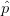 \hat{p}