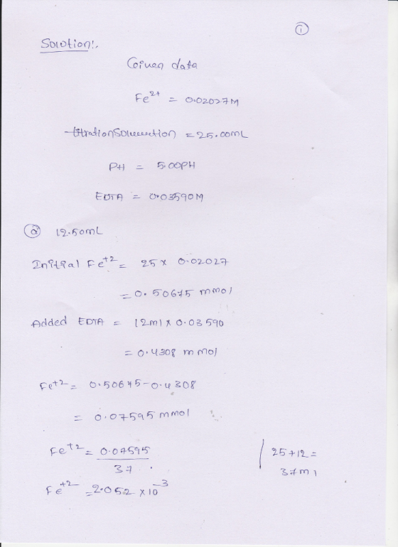 0 Sototion oruon data 126omL 5064万mmol = O55 mmo 25午12. 3千m1 -3 20 52 x 10