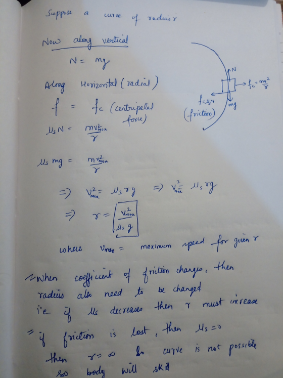 ouw aln vertical 2. md osLe Ms - maximum iclim charyys hen cunt raduis als need o be changd e then curve is nat poss