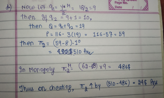 Page No. then t2 19 116-3119) then Tg= (59-8).10 146-5): 59 Thus on cheatio