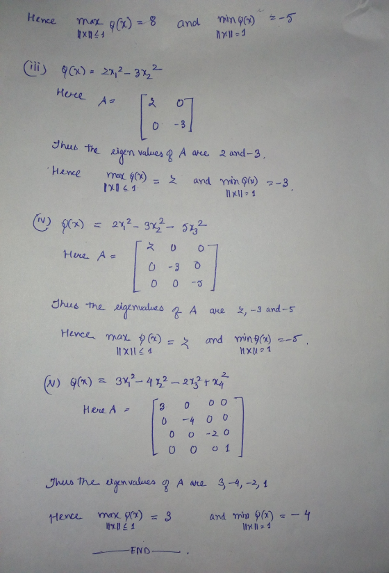 Hence max 9(x) = 8 and ming(x) 2-5 HX121 Cilis 9(x) = 2x, 2 – 3 x 2 Here Ar 12 of 0 -3 A are 2 and 3. Thus the Hence eigen va