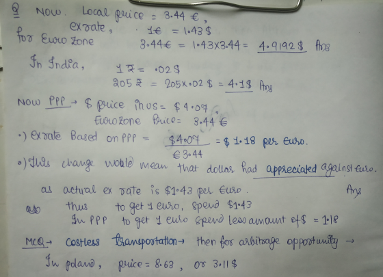 gNoL Local puice 3.44 ex oate de 43$ γ Eugdo Zone Eteiokone Buce 3.44 ex ate Based om PPP $4001 18 por eso 3 44 。)du as change woule) wean that dollas Rad appaecicked agai staa au actyal ex vate is $1.43 per Eus.o a thus to get ieuro, spevo $143 n polano, pice 8.63, 0 3.1$