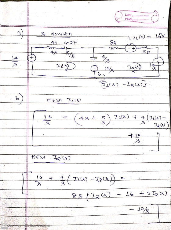 domalin 4 . 0-2 mo -ttrto) 16V 88 om + III 1048 Enso-12 (8)] MESH Is (8) = (2x + 5) 1:4+ (2005) MESH I is) Lo + g( 1168) – I2
