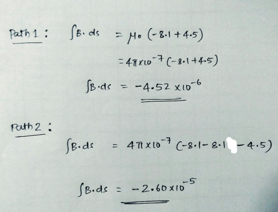 Path 1: (Beds & Mo (-8.1 +4.5) = 47x60-7(-8.1+4.5) Bods = – 4.52x106 path 2 : Seuds = 471x10 + (-8.1-8.1 -4.5) Bods = – 2.60x