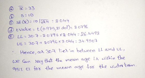 LL> 30.7-20796 xa.oh4-26-449a UL = 30.at Q.67qGX2-ohh 2 34.950a Hence, as 30a l esin between LL and UL, th neon age i sithin the aom ue an 95% CI fDX the mea, nouse too, the wivitei term .