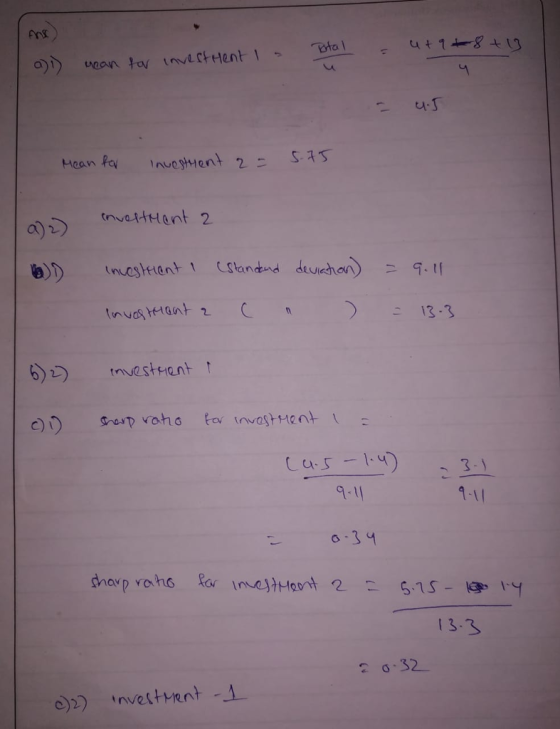 6)ら tnvesttent ! -1 13.3
