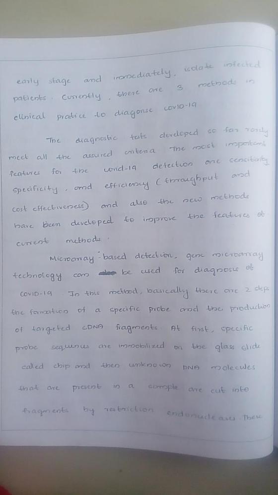 infected and immediately, isolate there method are 3 early stage patients currently clinical pradice to diagonse LOVD-10 so f