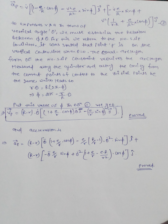 ap = 1 [l-e.com A) – rece simm] P + [ v using + to expreses rea in terms of vertical angle 0, we must establish the relatio