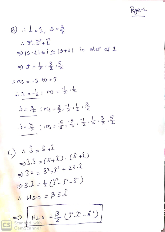 Page 2 B) : 1=1, 8 = 3/4 13.5+ =) 15-11zis Istdl in step of 1 =) 9 = 2 3 2 1 5 / : m; = -5 to +5 .: atļ: m3 = { [ % = 3 : m;