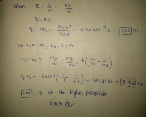 Given: E=b- K9- = 6.66x10-4 c,666 nc. Gx101