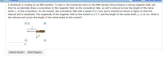 A technician is working on an MRI machine. To test