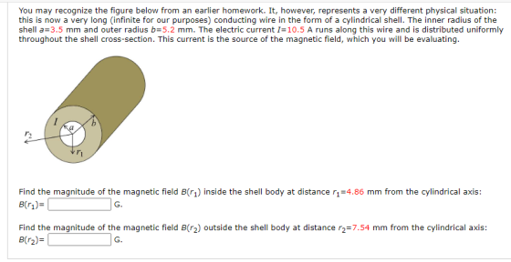 You may recognize the figure below from an earlier homework. It, however, represents a very different physical situation: thi