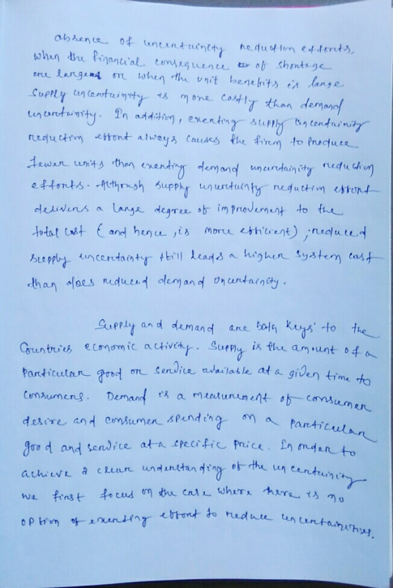 absence of uncent mintty reduchten when the financial consequence to of shontage ane langens one when the unit benefits is la