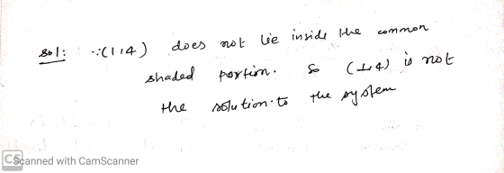 inside the common does not lie 801: .:(114) shaded So portin. (+14) is not the system solution to CScanned with CamScanner