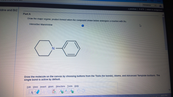 Draw the major organic product formed when the com