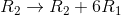 R_2\to R_2+6R_1