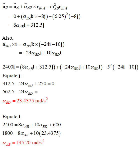AB BIA 6.25-8 8ai312.5j Also, 2400i 8a312.5-24gpj+10agpi)-5 (-24i -10j) Equate j: 312.5- 24a3D + 2500 TBD 562.5-24aBp aBD 23.