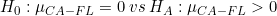 \small H_0:\mu_{CA-FL}=0\:vs\:H_A:\mu_{CA-FL}>0