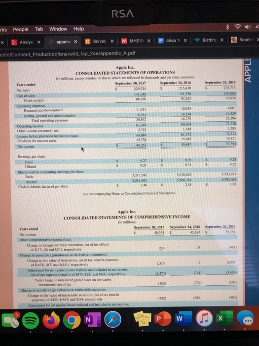 RSA rks People Tab Window Help chap 1 X Birthris Room x Analys x append X C Solved x M MHER X edia/Connect Production/bne/wil