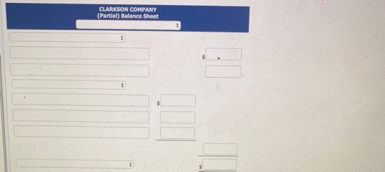 CLARKSON COMPANY (Partial) Balance Sheet 24
