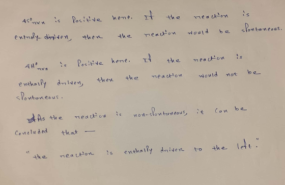 is it As non is иеле, Positive the reaction spontaneous. would entroly dinisen, then reaction the TH the reaction 4Hnxo is po