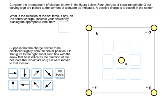 Consider the arrangement of charges shown in the f