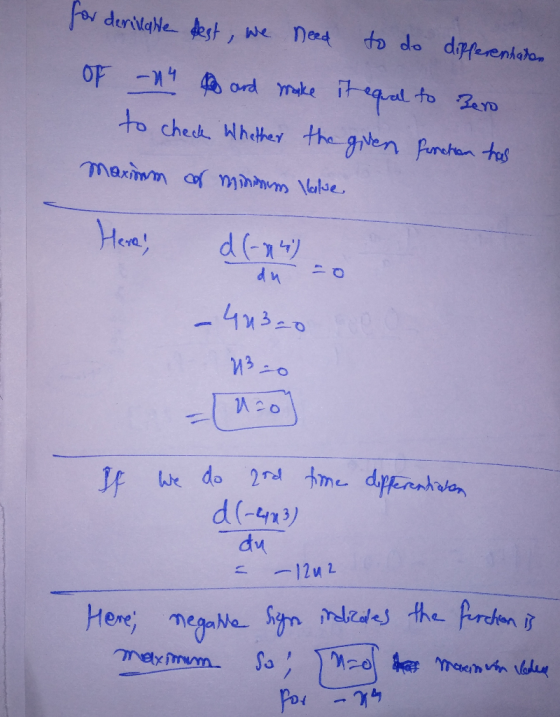 for denillalle test, we need to do differenhaton OF -14 to and make it equal to Bero to check Whether the given fenchon has M