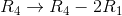 R4 → R4 – 2R1