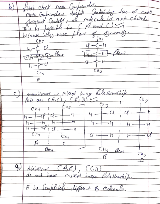 - Lisst check mesto Compounds Meso Compounds despite Containing two of mole sterlofenic Centers, the molecule is not chisel