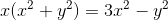x(x^{2}+y^{2})=3x^{2}-y^{2}