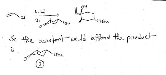 like 11 , So the reacfont-would afford the product IÓ D is a hou