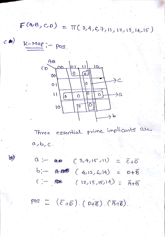 A1e οι lo to Thee essential prime implicents au- a,b,c