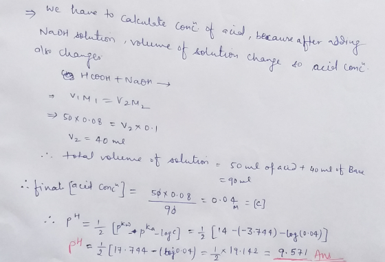 - we have to calculate Conce of and, because after adding Nadh solution, volume of solution change to acid conc. also changes