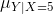 \mu_{Y|X = 5}