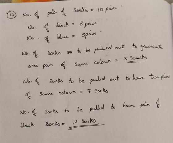 poubt blacks paur Socks to he pulleol out to Same colour 3 Soueks No. Soeks to be pulod out to hare tun pit Samma colou Socks SoekA to be pell to haae pair