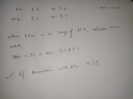 poll=14-py PH= Pon= 8.6 5.4 to 9.6 to 4.4 when pko is in range of pon, solution can be used u blw 5.4 & 4.4 b&b=4.75 Ч. 15 ме