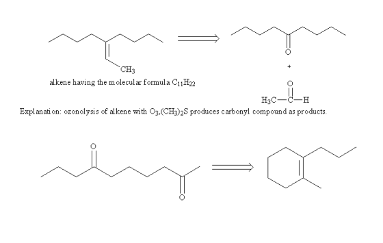 CH3 alkene having the molecular formula CiH22 H3C-C-H unda prodastsi
