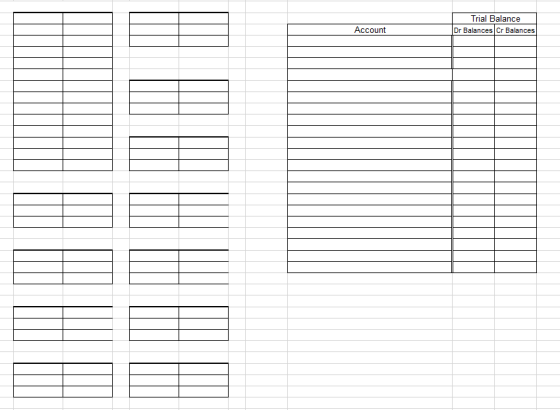 Trial Balance Dr Balances Cr Balances Account