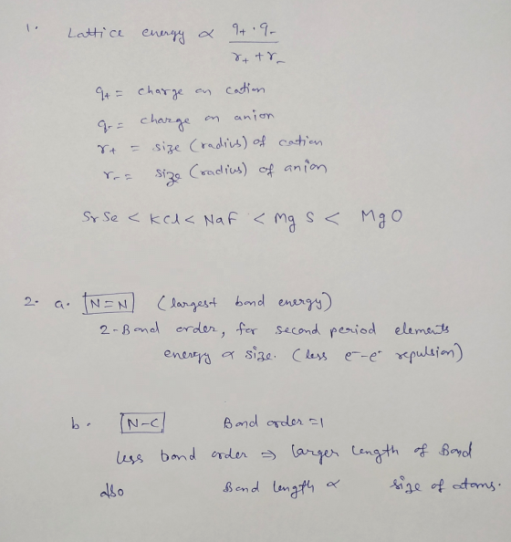 +.9- Latti ce enny 94=charge en Cadin cn anion charge size Cradis) of cothin Si2Cradiu) cf anfon دد تُ Sr Se kcu< Naf Ma S Ma